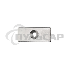 Неодимовый магнитный прямоугольник 35х15х3 мм с зенковкой 8х4 мм (упаковка 1 шт.)