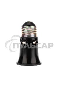 Патрон-розетка карболитовый Е27 черный с этикеткой Rexant