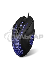 Мышь проводная SVEN RX-G715 черный, 3200 dpi, USB, кнопки - 8