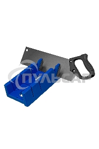 Стусло СИБРТЕХ пластиковое синее,4 угла для запила+пила 350ммСИБРТЕХ 22536