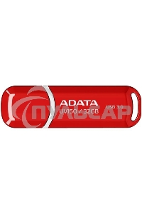 Флешка USB ADATA UV150 (AUV150-32G-RRD), 32 Gb, USB 3.0, R/W 35/10, красный