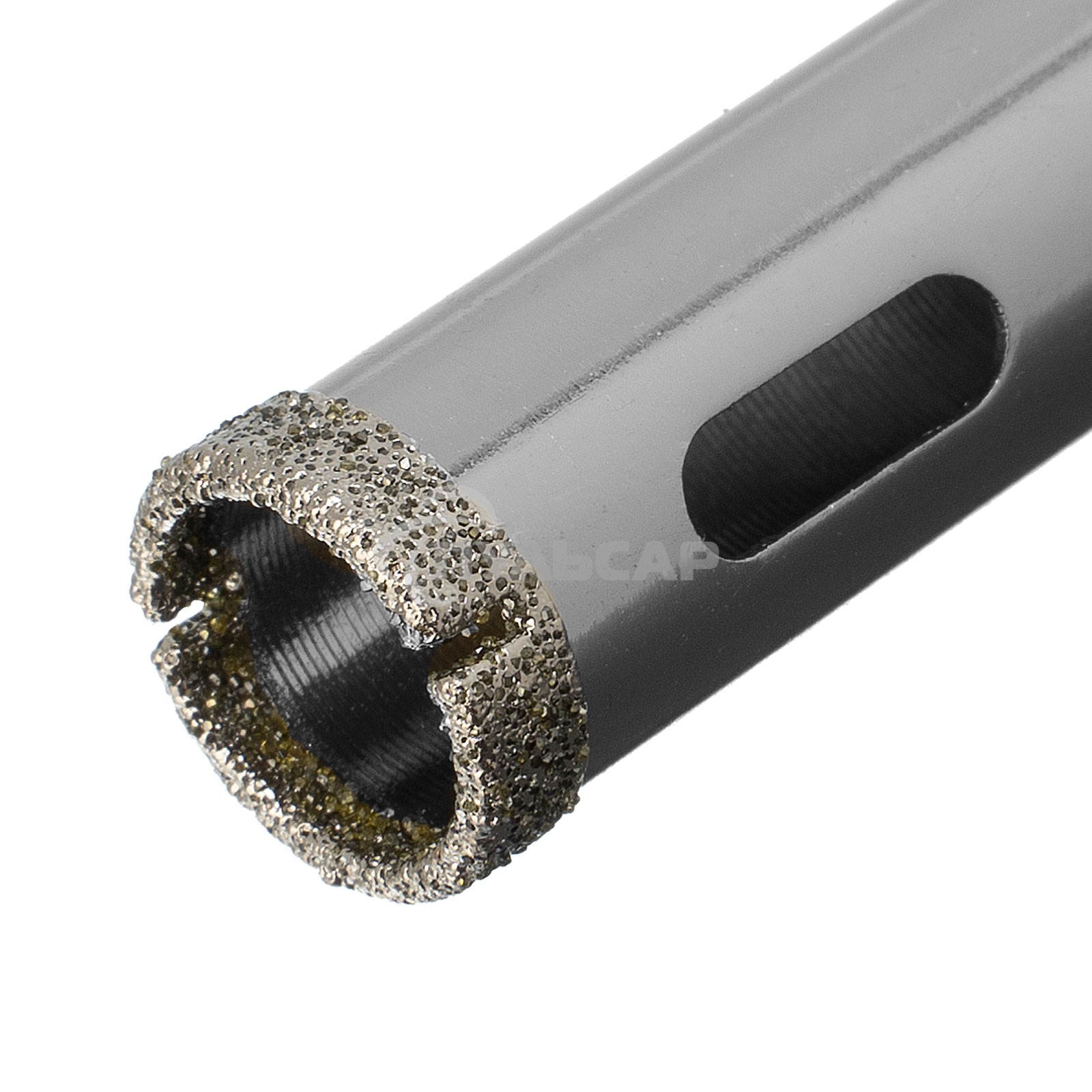 Сверло алмазное Matrix по керамограниту, 14 х 67 мм, 3-гранный хвостовик