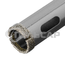 Сверло алмазное Matrix по керамограниту, 14 х 67 мм, 3-гранный хвостовик