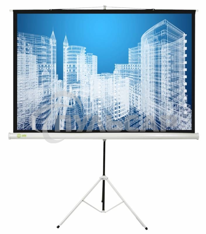 Экран Cactus 104.4x186см Triscreen CS-PST-104x186 1:1 напольный рулонный белый