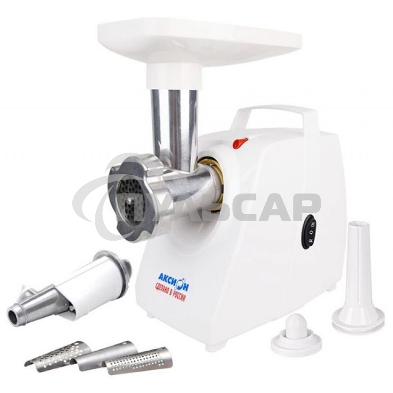 Мясорубка электрическая Аксион М33.04,1500 Вт, произ. 100 кг/час, приставки-соковыжималка, 