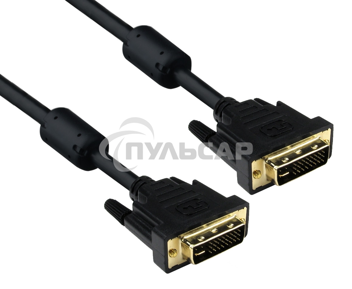 Кабель DVI dual link (25M-25M) 5м ExeGate, позолоченные контакты