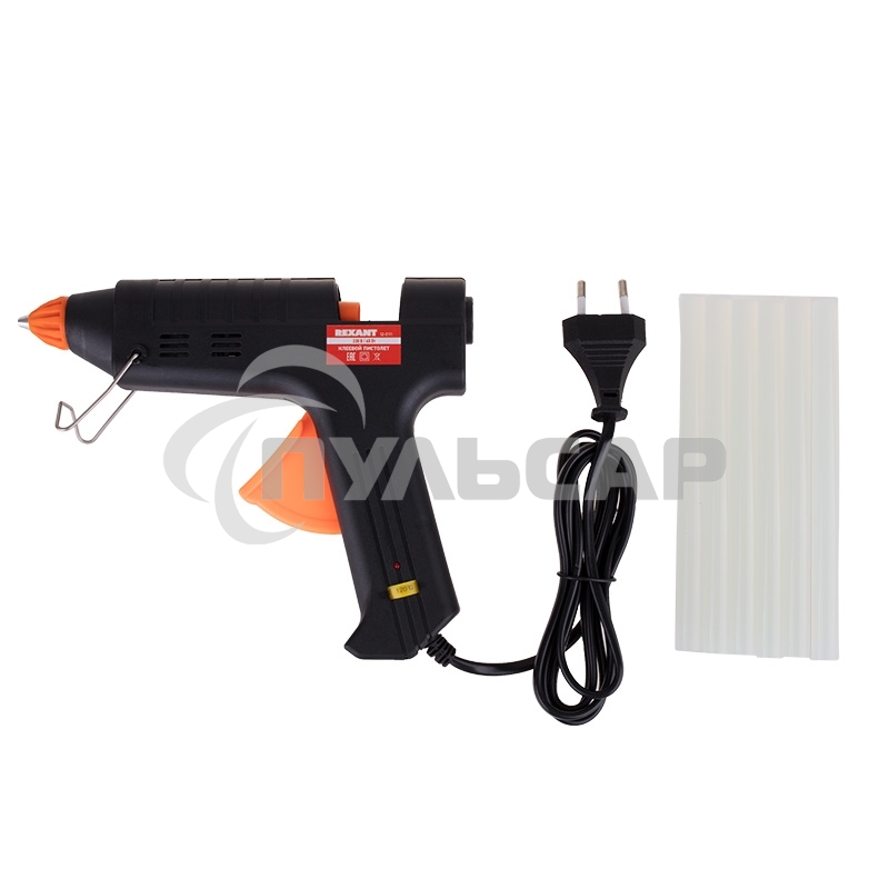 Пистолет клеевой Rexant, 60 Вт, Ø11 мм, настройка температуры 120-240℃, кейс