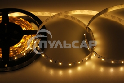 Лента светодиодная открытая, 8 мм, IP23, SMD 2835, 60 LED/m, 12 V, цвет свечения теплый белый