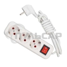 Удлинитель 3х2м с заземл. 16А IP20 с выкл. Lezard 720-0302-302