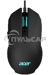 Мышь проводная Acer OMW160 черный, 6400 dpi, USB, кнопки - 8