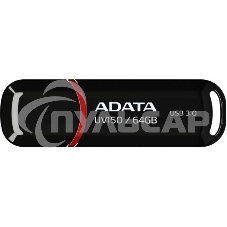 Флешка USB ADATA UV150 (AUV150-64G-RBK), 64 Gb, USB 3.0, R/W 100/40, черный