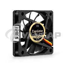Вентилятор для корпуса ExeGate ExtraPower EP06010B3P черный, 60 мм, 3000 об/мин, 24 дБ, 3 pin