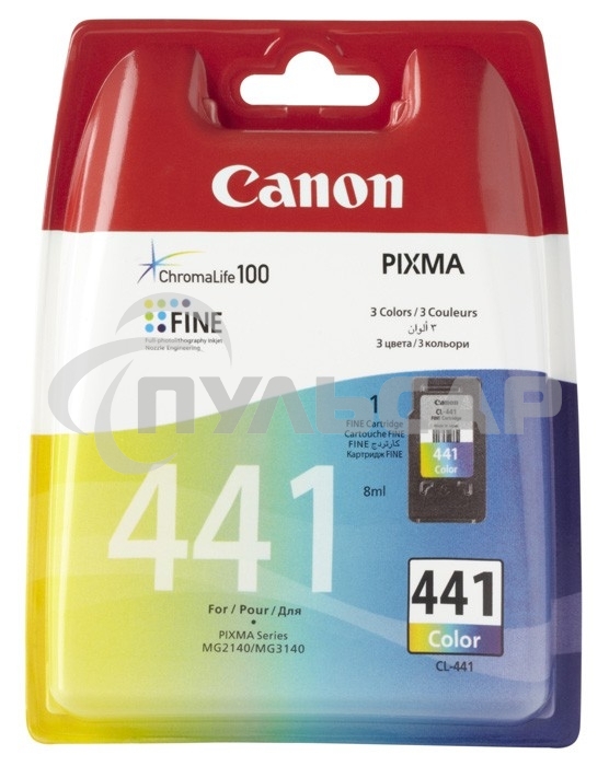 Картридж струйный Canon CL-441 (5221B001) многоцветный для Canon MG2140/3140