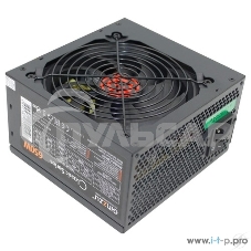 Блок питания Ginzzu CB650 12CM черный,24+4p,2 PCI-E(6+2), 4*SATA, 3*IDE,оплетка MB, кабель питания