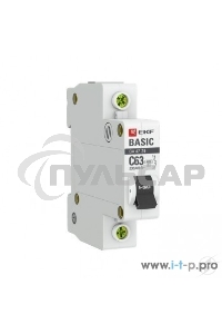 Выключатель автоматический EKF mcb4729-1-25C 1P 25А (C) 4,5кА ВА 47-29 EKF Basic