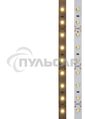Лента светодиодная открытая, 8 мм, IP23, SMD 2835, 60 LED/m, 12 V, цвет свечения теплый белый