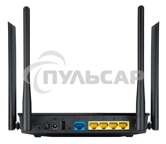 Маршрутизатор беспроводной Asus RT-AC1200 10/100BASE-TX черный (Dual Band)