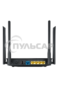 Маршрутизатор беспроводной Asus RT-AC1200 10/100BASE-TX черный (Dual Band)