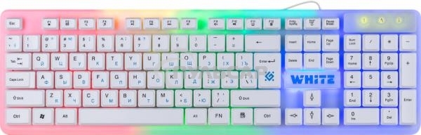 Клавиатура проводная Defender GK-172, USB, белый