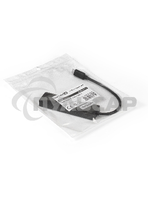 Хаб USB (концентратор) ExeGate DUB-4CP/1 (кабель-адаптер USB Type C --> 4xUSB3.0, Plug&Play, черный)