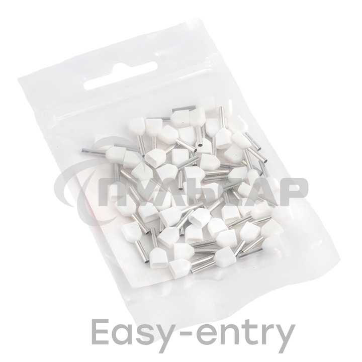 Наконечник штыревой втулочный изол. НШвИ(2) 0.5-8 (уп.50шт) EKF nhvi2-0.5-8