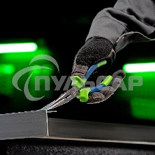 Длинногубцы прямые,160 мм, двухкомпонентные рукоятки Сибртех