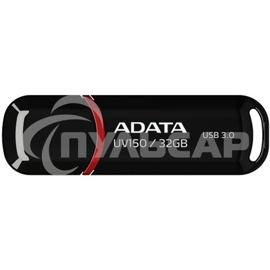 Флешка USB ADATA UV150 (AUV150-32G-RBK), 32Gb, USB 3.0, R/W 100/30, черный