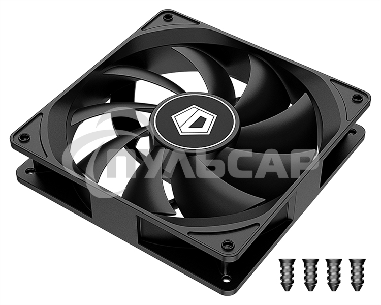Вентилятор для корпуса ID-Cooling FL-12025K черный 120мм 1250rpm 21db 3-pin