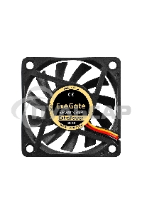Вентилятор для корпуса ExeGate ExtraPower EP06010B3P черный, 60 мм, 3000 об/мин, 24 дБ, 3 pin