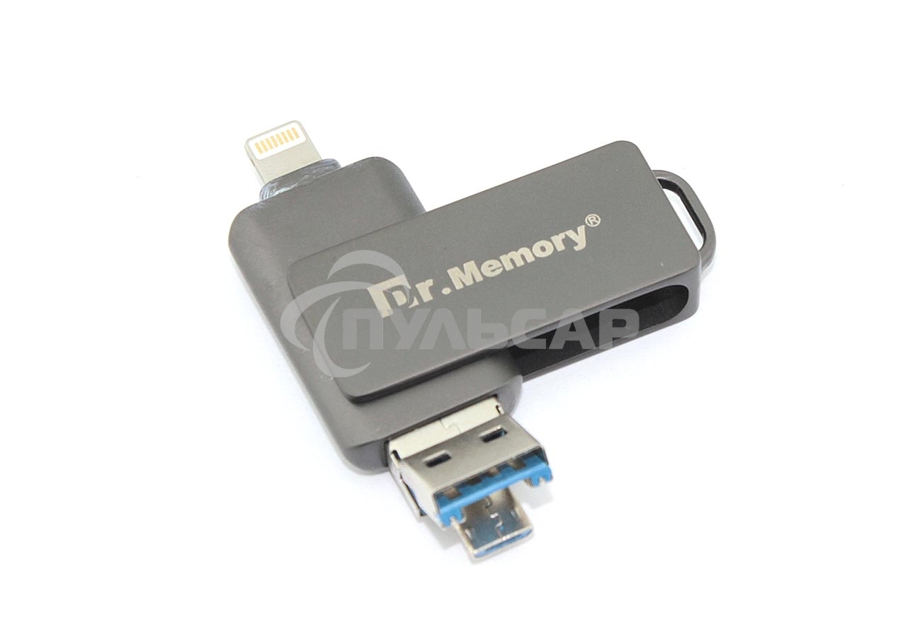 Флешка USB Dr. Memory 051 4 Gb, USB 3.0, черный