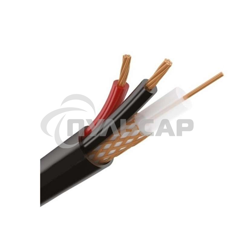 Кабель КВК-П-1.5+2х0.75 наруж.Ч бухта(м) Rexant 01-4015