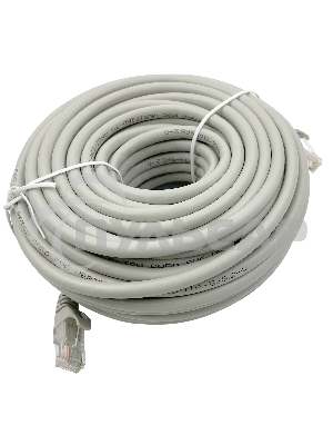 Патч-корд Buro Basic UTP 4 пары cat6 CCA molded 20м серый RJ-45 (m)-RJ-45 (m)