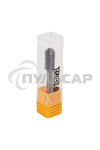 Борфреза по металлу твердосплавная, цилиндрическая закругленная, тип-С, 8 мм Denzel