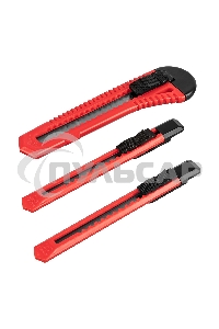 Набор ножей Matrix, выдвижные лезвия, 9-9-18 мм, 3 шт.