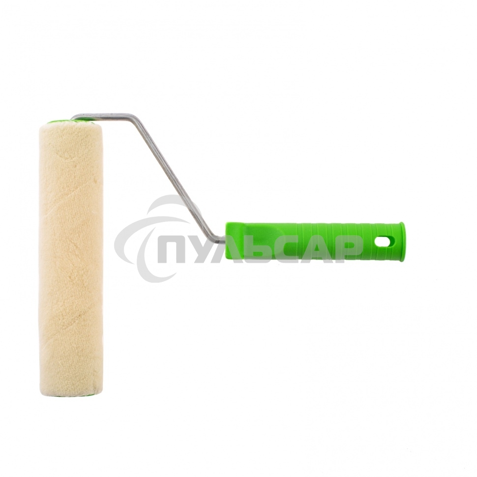 Валик ВЕЛЮР с ручкой, 200 мм, ворс 5 мм, D 36 мм, D ручки - 6 мм Россия Сибртех