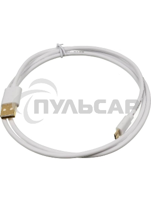 Кабель USB2.0 2A Square USB A (m)/micro USB B (m) 1м Позолоченные контакты