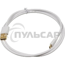 Кабель USB2.0 2A Square USB A (m)/micro USB B (m) 1м Позолоченные контакты Кабель USB2.0 2A Square USB A (m)/micro USB B (m) 1м Позолоченные контакты