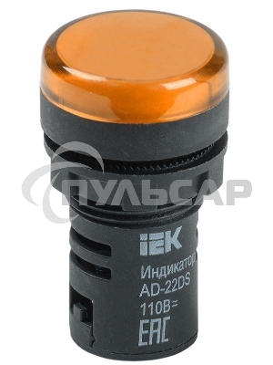 Арматура светосигнальная AD-22DS 24В AC/DC жел. ИЭК BLS10-ADDS-024-K05