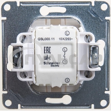 Механизм выключателя 1-кл. СП GLOSSA 10А IP20 10AX перламутр SchE GSL000611