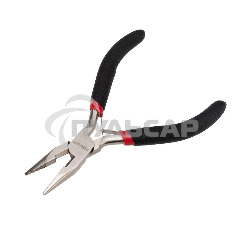 Тонкогубцы Rexant мини 120 мм никелированные, авторазжим, обливные рукоятки