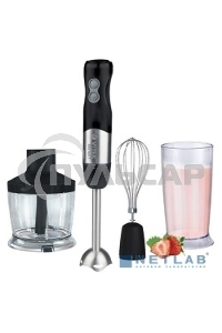 Блендер Vitek VT-3411 ST (стальной, 800 Вт, 6 скоростей, измельчитель 500 мл, стакан 600 мл, управление механическое)