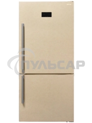 Холодильник Sharp SJ-653GHXJ52R бежевый двухкамерный 400/164 л морозилка снизу, No Frost