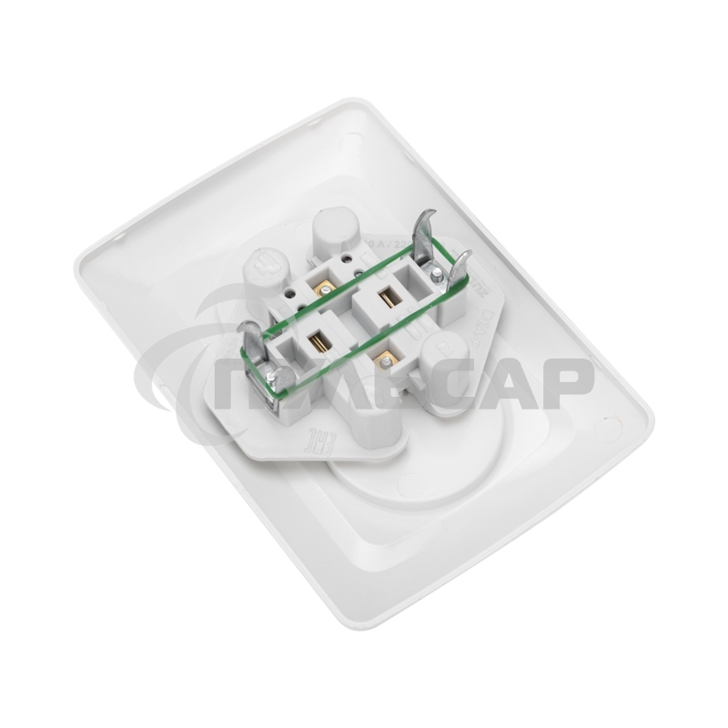 Розетка 2-ая DEA б/з с/у 10А Бел KRANZ (1/10/120)