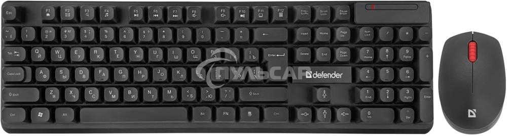 Комплект клавиатура + мышка Defender MILAN C-992 RU черный