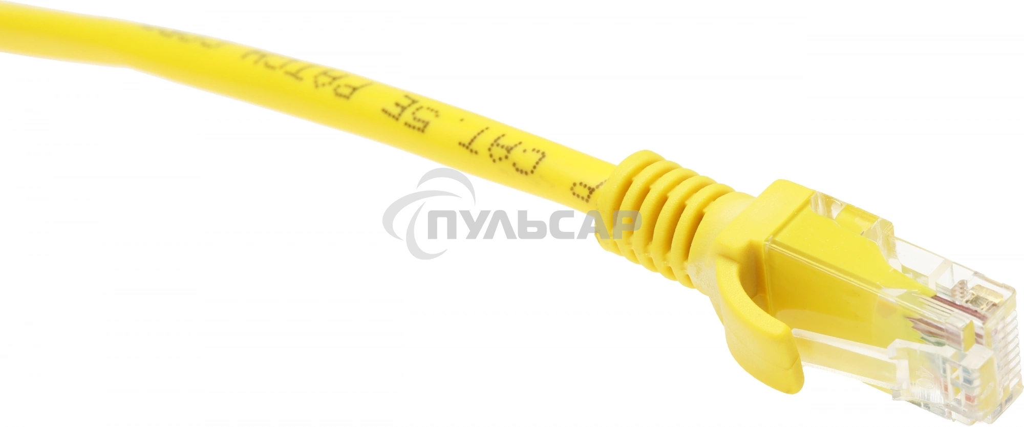 Патч-корд UTP Cablexpert кат.5e, 5м, литой, многожильный (желтый)