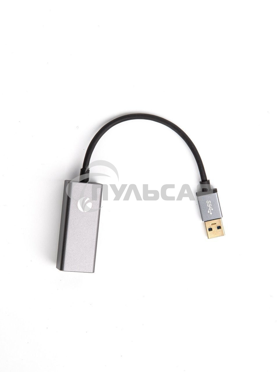 Кабель-переходник USB 3.0 (Am) --> LAN RJ-45 Ethernet 1000 Mbps, Aluminum Shell, VCOM <DU312M>