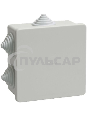 Коробка КМ41235 распаячная Iek UKO11-085-085-040-K41-44 для о/п 85х85х40 мм IP44 (RAL7035, 6 гермовводов)