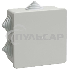 Коробка КМ41235 распаячная Iek UKO11-085-085-040-K41-44 для о/п 85х85х40 мм IP44 (RAL7035, 6 гермовводов) Коробка КМ41235 распаячная Iek UKO11-085-085-040-K41-44 для о/п 85х85х40 мм IP44 (RAL7035, 6 гермовводов)