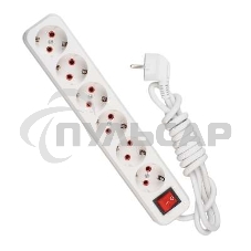 Удлинитель 6х3м с заземл. 16А IP20 с выкл. Lezard 720-0603-602