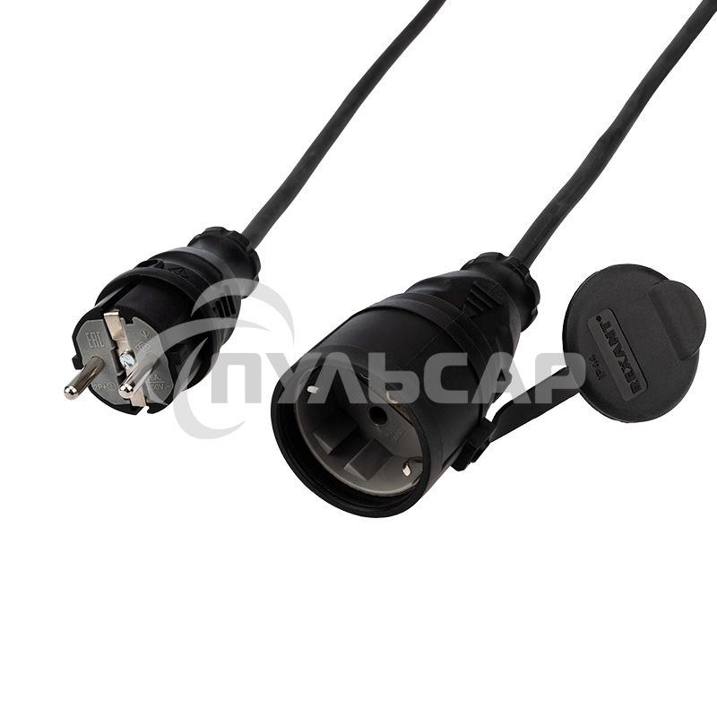 Удлинитель-шнур Rexant КГ 3х1.5, 20 м, морозостойкий, с/з, 16 А, 3500 Вт, IP44 (Сделано в России)